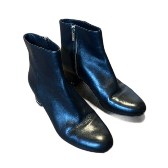 Michael Kors ladies June Flex Leather Booties in black size 8 M boots - Picture 3 of 11